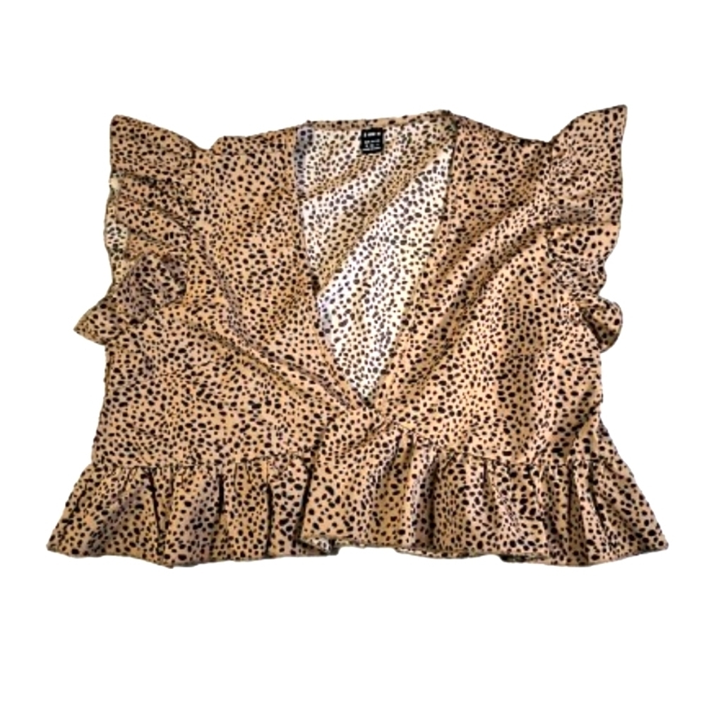 Animal Print Crop Top Sz Small